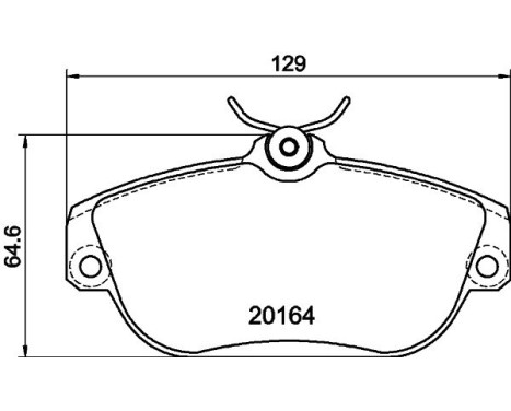 Brake Pad Set, disc brake 8DB 355 018-001 Hella, Image 4