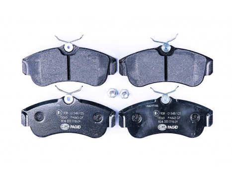 Brake Pad Set, disc brake 8DB 355 018-011 Hella