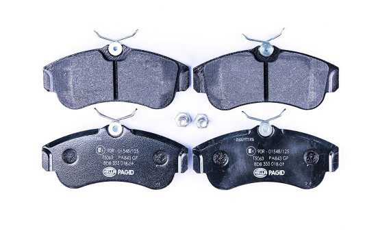Brake Pad Set, disc brake 8DB 355 018-011 Hella
