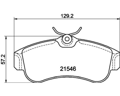 Brake Pad Set, disc brake 8DB 355 018-011 Hella, Image 7
