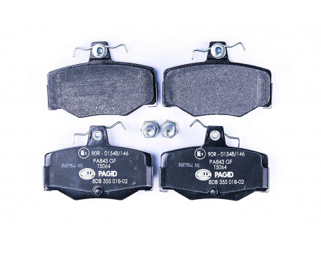 Brake Pad Set, disc brake 8DB 355 018-021 Hella