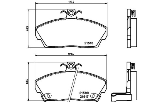 Brake Pad Set, disc brake 8DB 355 018-031 Hella, Image 7