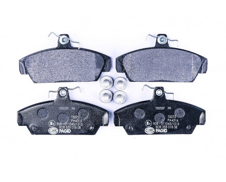 Brake Pad Set, disc brake 8DB 355 018-081 Hella