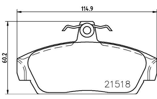 Brake Pad Set, disc brake 8DB 355 018-081 Hella, Image 7