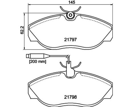 Brake Pad Set, disc brake 8DB 355 018-141 Hella, Image 7