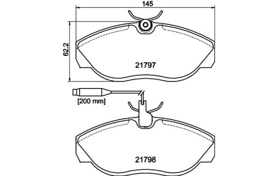 Brake Pad Set, disc brake 8DB 355 018-141 Hella, Image 7