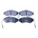Brake Pad Set, disc brake 8DB 355 018-151 Hella
