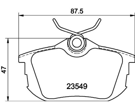 Brake Pad Set, disc brake 8DB 355 018-271 Hella, Image 4