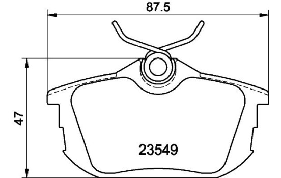 Brake Pad Set, disc brake 8DB 355 018-271 Hella, Image 4