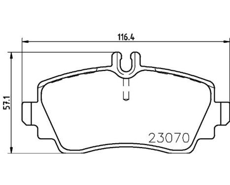 Brake Pad Set, disc brake 8DB 355 018-281 Hella, Image 7