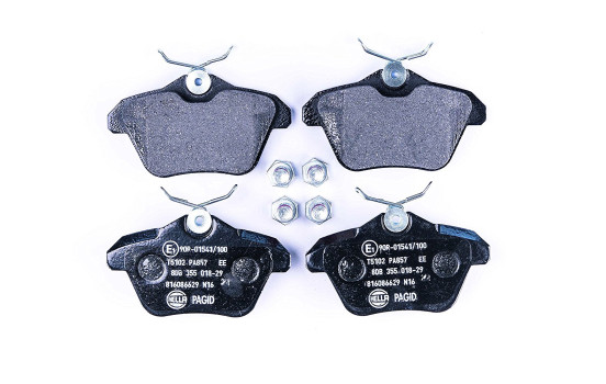 Brake Pad Set, disc brake 8DB 355 018-291 Hella