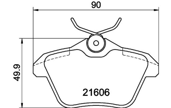 Brake Pad Set, disc brake 8DB 355 018-291 Hella, Image 7