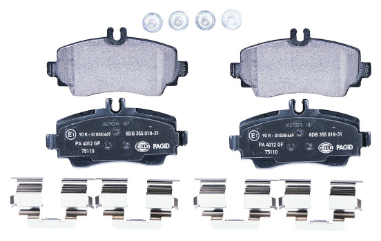 Brake Pad Set, disc brake 8DB 355 018-311 Hella