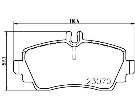 Brake Pad Set, disc brake 8DB 355 018-311 Hella, Image 7