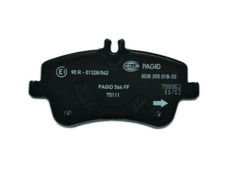 Brake Pad Set, disc brake 8DB 355 018-331 Hella Pagid GmbH, Image 3