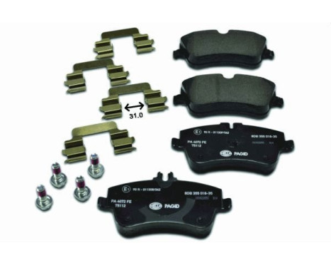 Brake Pad Set, disc brake 8DB 355 018-351 Hella Pagid GmbH, Image 2