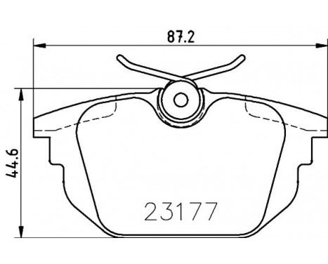 Brake Pad Set, disc brake 8DB 355 018-371 Hella Pagid GmbH, Image 4