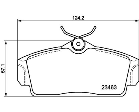 Brake Pad Set, disc brake 8DB 355 018-441 Hella, Image 7