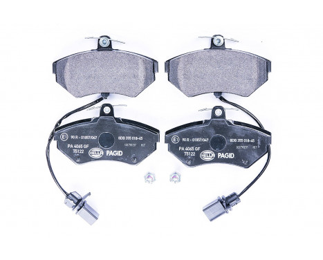 Brake Pad Set, disc brake 8DB 355 018-451 Hella