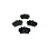 Brake pad set, disc brake 8DB 355 018-471 Hella