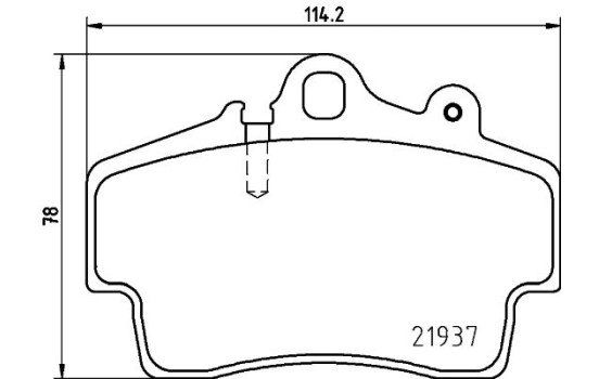 Brake pad set, disc brake 8DB 355 018-471 Hella, Image 4