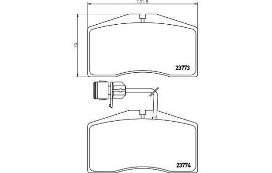 Brake Pad Set, disc brake 8DB 355 018-491 Hella, Image 4