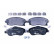 Brake Pad Set, disc brake 8DB 355 018-511 Hella