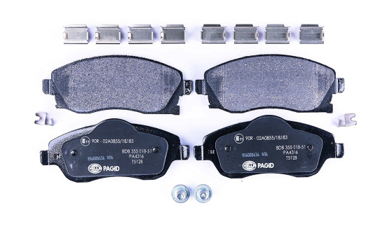 Brake Pad Set, disc brake 8DB 355 018-511 Hella