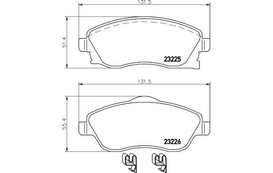 Brake Pad Set, disc brake 8DB 355 018-511 Hella, Image 7