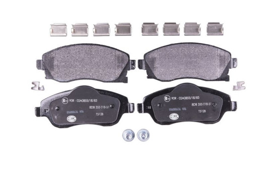 Brake Pad Set, disc brake 8DB 355 018-511 Hella, Image 5