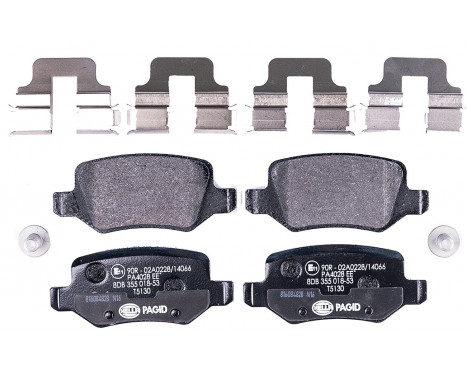 Brake Pad Set, disc brake 8DB 355 018-531 Hella