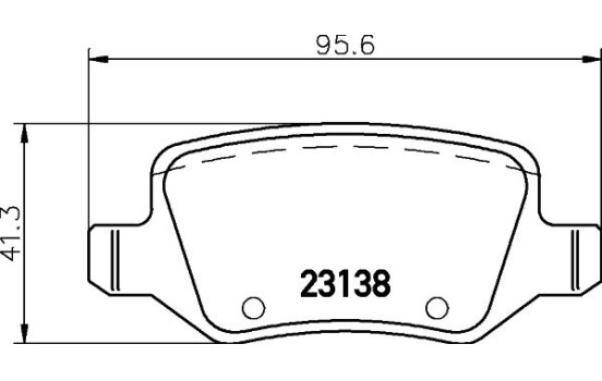 Brake Pad Set, disc brake 8DB 355 018-531 Hella, Image 5