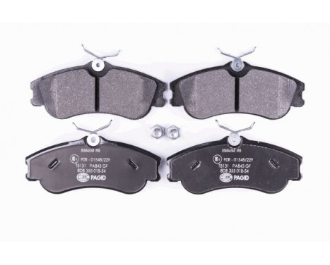 Brake Pad Set, disc brake 8DB 355 018-541 Hella