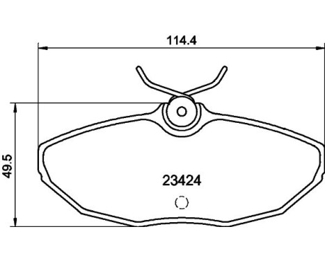Brake Pad Set, disc brake 8DB 355 018-561 Hella, Image 4