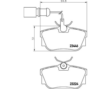 Brake Pad Set, disc brake 8DB 355 018-571 Hella, Image 4