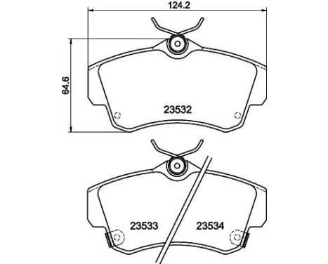 Brake Pad Set, disc brake 8DB 355 018-651 Hella, Image 7