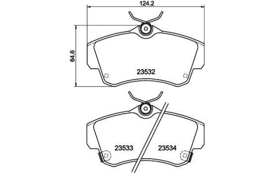 Brake Pad Set, disc brake 8DB 355 018-651 Hella, Image 7