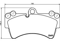 Brake Pad Set, disc brake 8DB 355 018-691 Hella