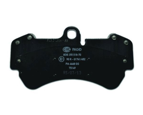Brake Pad Set, disc brake 8DB 355 018-701 Hella Pagid GmbH, Image 3