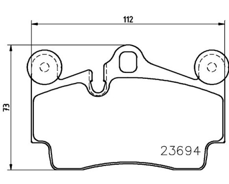 Brake Pad Set, disc brake 8DB 355 018-711 Hella, Image 4