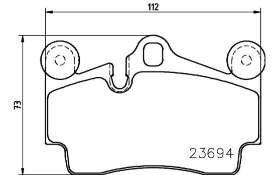 Brake Pad Set, disc brake 8DB 355 018-711 Hella, Image 4
