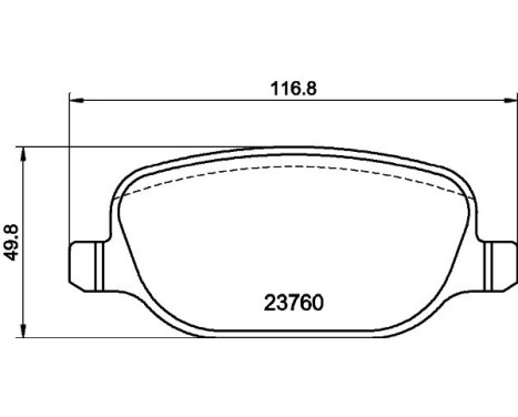 Brake Pad Set, disc brake 8DB 355 018-771 Hella, Image 7
