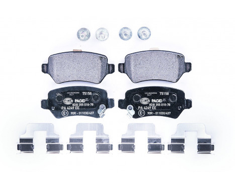 Brake Pad Set, disc brake 8DB 355 018-781 Hella