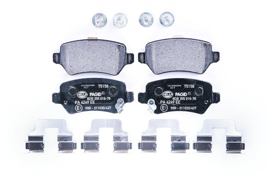 Brake Pad Set, disc brake 8DB 355 018-781 Hella