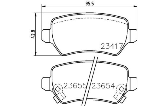 Brake Pad Set, disc brake 8DB 355 018-781 Hella, Image 7