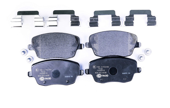 Brake Pad Set, disc brake 8DB 355 018-801 Hella