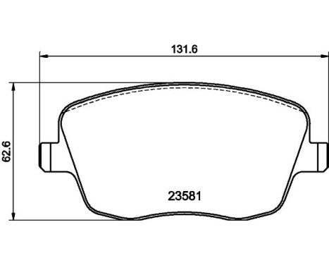 Brake Pad Set, disc brake 8DB 355 018-801 Hella, Image 7