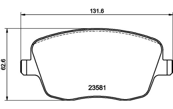 Brake Pad Set, disc brake 8DB 355 018-801 Hella, Image 7