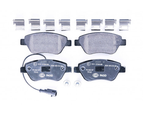 Brake Pad Set, disc brake 8DB 355 018-821 Hella