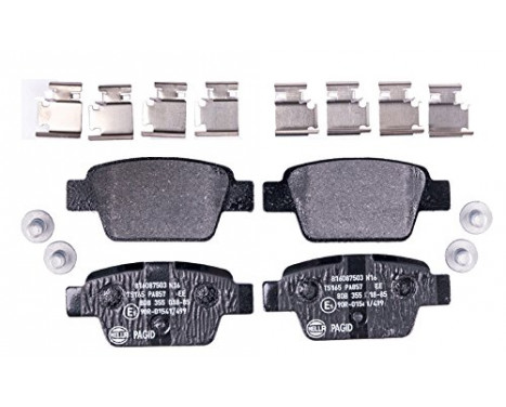 Brake Pad Set, disc brake 8DB 355 018-851 Hella